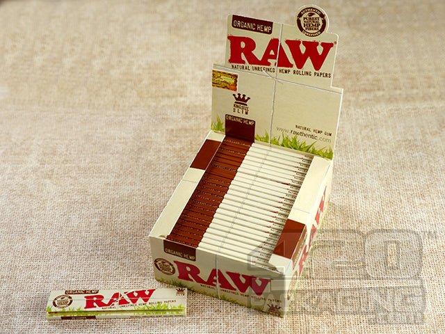 Raw Rolling Papers Organic Hemp King Size Slim - 1