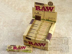 Raw Rolling Papers Connoisseur Organic Hemp King Size Slim +Tips - 1