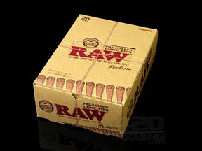 RAW Natural Perfecto Pre Rolled Cone Tips 20/Box - 2