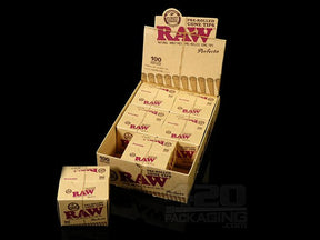 RAW Natural Pre Rolled Cone Tips Large Packs 6/Box - 1