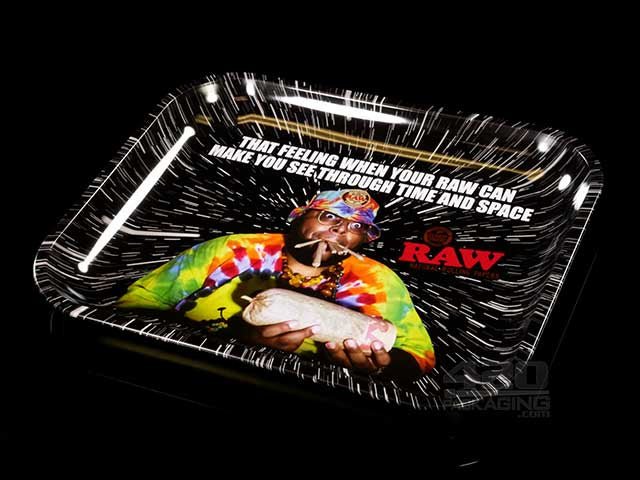 RAW Oops Design Large Metal Rolling Tray 1/Box - 1