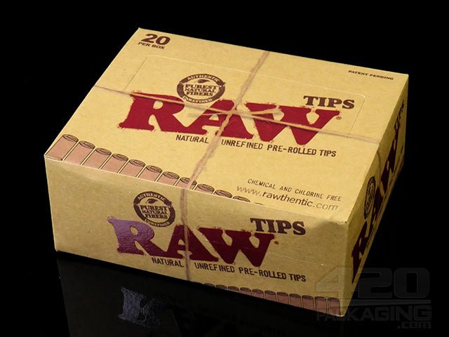 RAW Natural Pre Rolled Tips 20/Box - 2