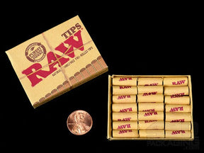 RAW Natural Pre Rolled Tips 20/Box - 3