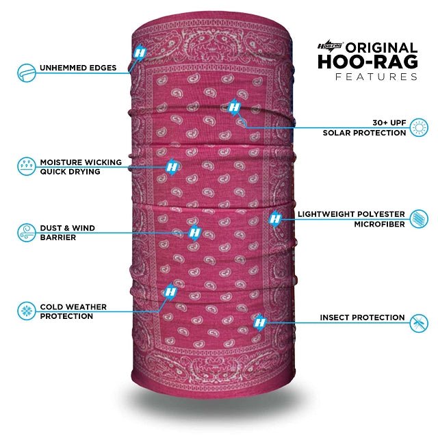 Hoo-Rag Seamless Soft Tubular Face-Neck Cover (1/Box) Womens Mystery Colors - 2