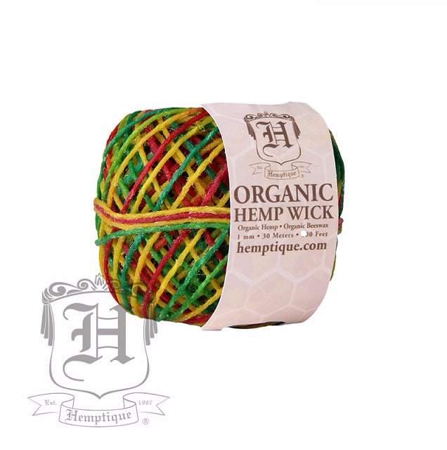Organic Rasta Beeswaxed Hemp Wick 1mm-200 ft - 1