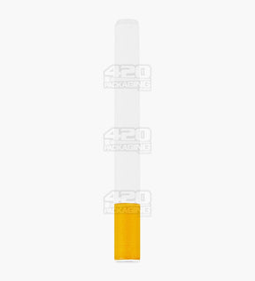 Cigarette Chillum Hand Pipe | 3in Long - Metal - Orange & White - 1