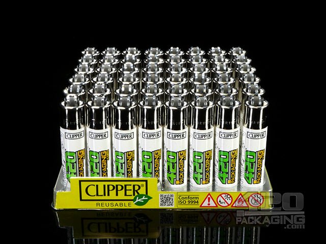 Clipper Lighter White 420Packaging Logo 48/Box - 3