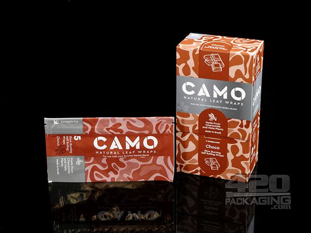 Camo Natural Leaf Choco Flavored Wraps 25/Box - 1