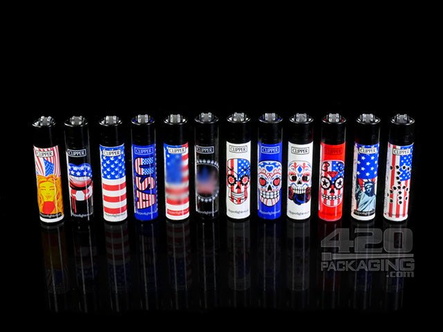 Clipper Lighter USA Design 3 Tier Tower 156/Box - 2