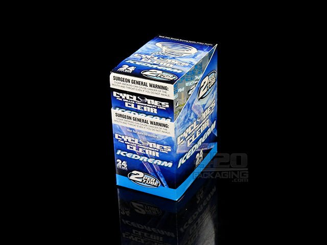 Cyclones Clear Ice Dream Flavored Pre Rolled Cones 24/Box - 2