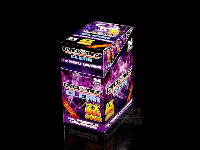 Cyclones Clear The Purple Unknown Flavored Cones 24/Box - 2