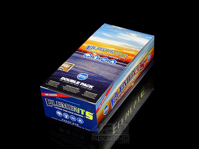 Elements Single Wide Double Pack Rolling Papers 25/Box - 2