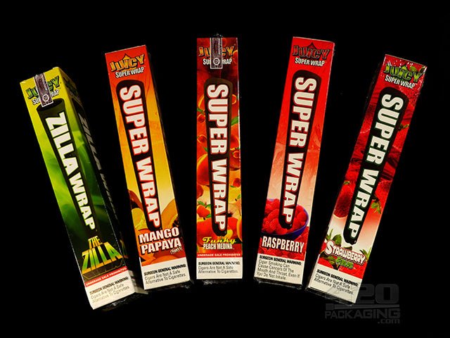 Juicy Flavored Super Wraps 1/Box Black/Blue - 4