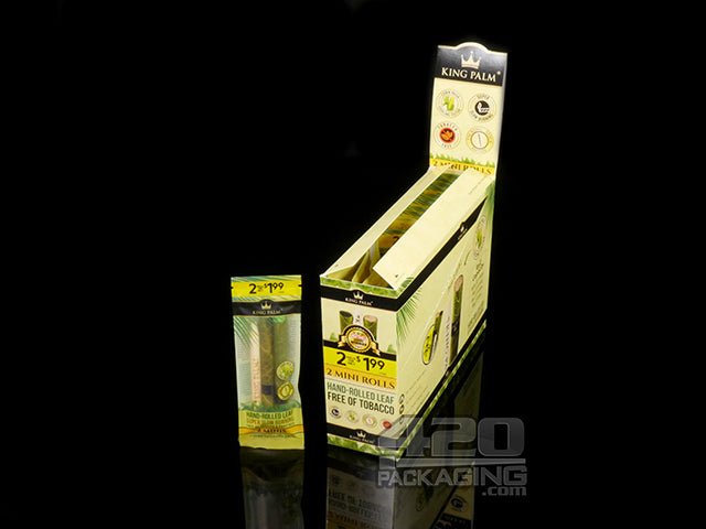 King Palm 2 Piece Slim Size Wraps 20/Box - 1