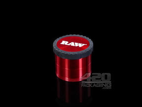 RAW 4-Piece Life Grinder Aluminum Grinder Red - 1