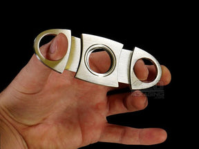 Stainless Steel Double Blades Cigar Cutter - 4
