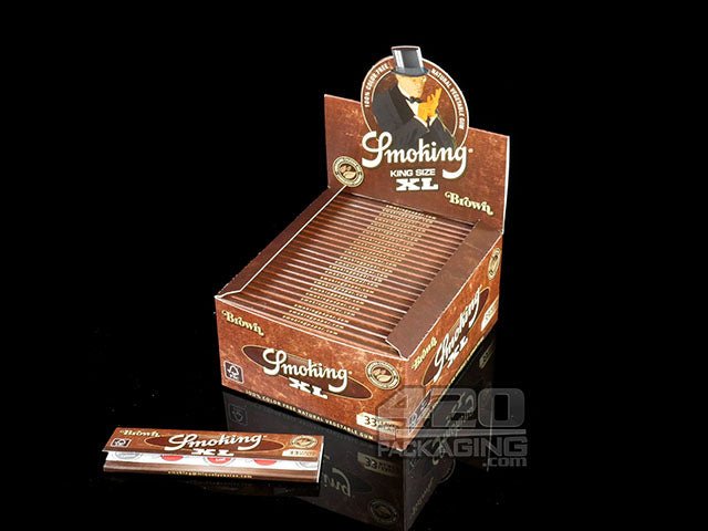 Smoking Brown King Size Rolling Papers 50/Box - 1