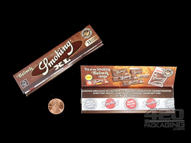 Smoking Brown King Size Rolling Papers 50/Box - 2