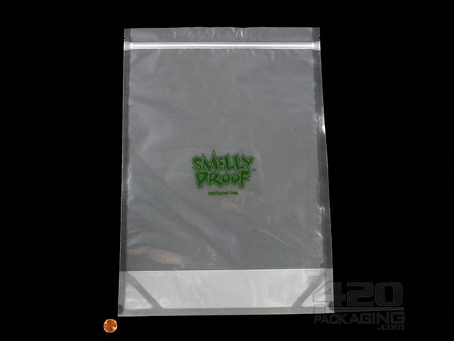 12"x16" Clear Smelly Proof XL Plastic Zip Bags 10/Box - 2